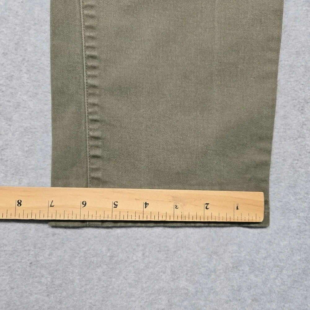 J Hilburn Jeans Mens 36x29 Olive Green Straight Leg Stretch Classic Casual Pants